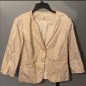 ZEBRA PRINT BLAZER | Size 12 but looks cute oversized too | $15 OBO